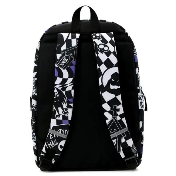 Disney Nightmare Before Christmas 17" Laptop Backpack Pumpkin King Black NEW NBC - Picture 4 of 4